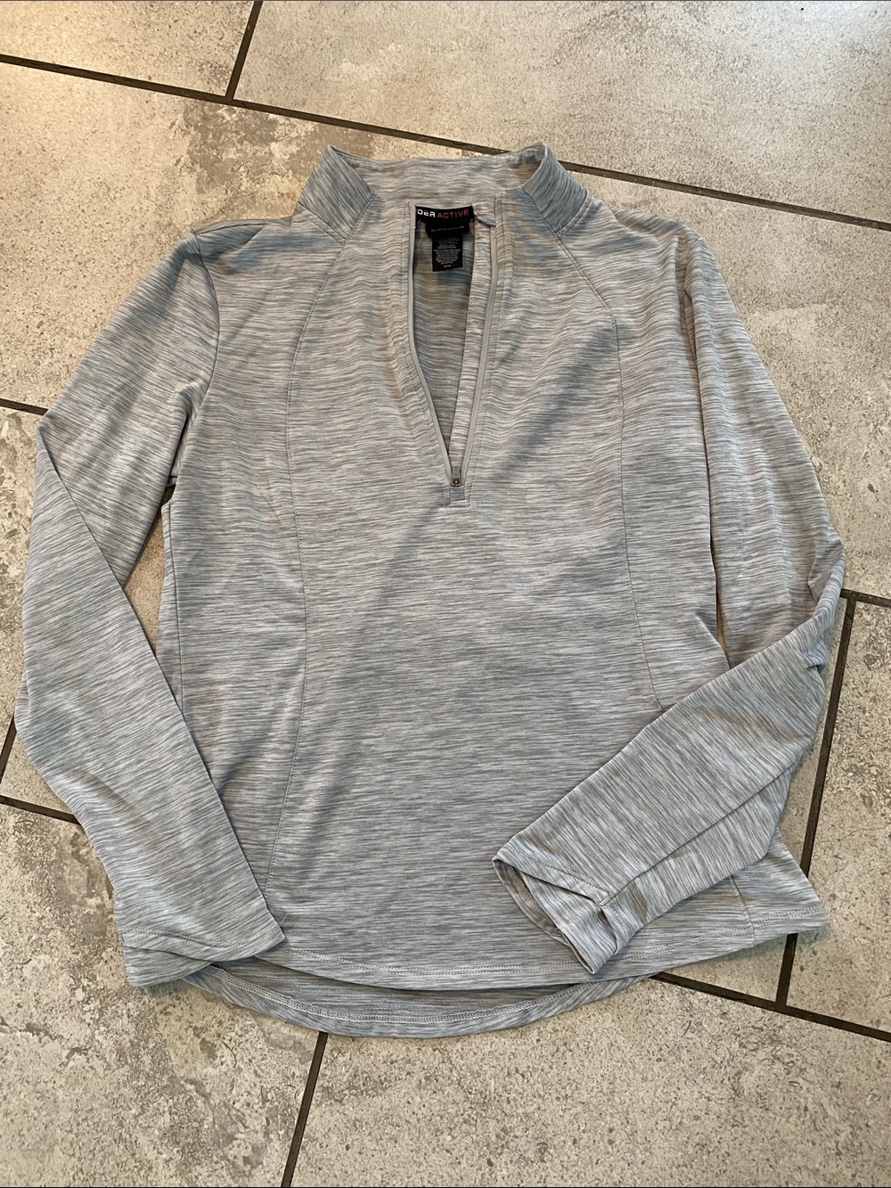 Spyder Women's Light Gray Quarter-Zip Pullover